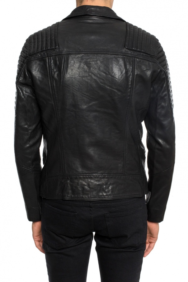 Estello leather shop biker jacket